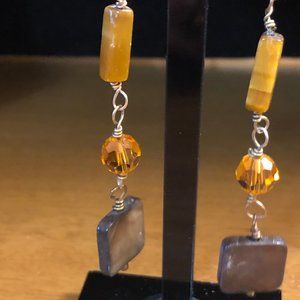 Tiger's eye earrings